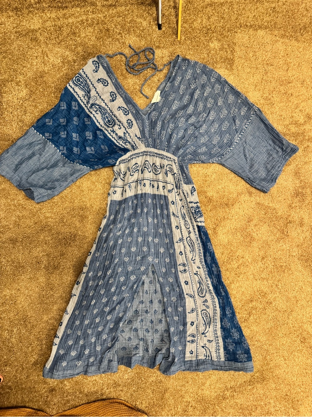 Anthropologie cotton gauze dress